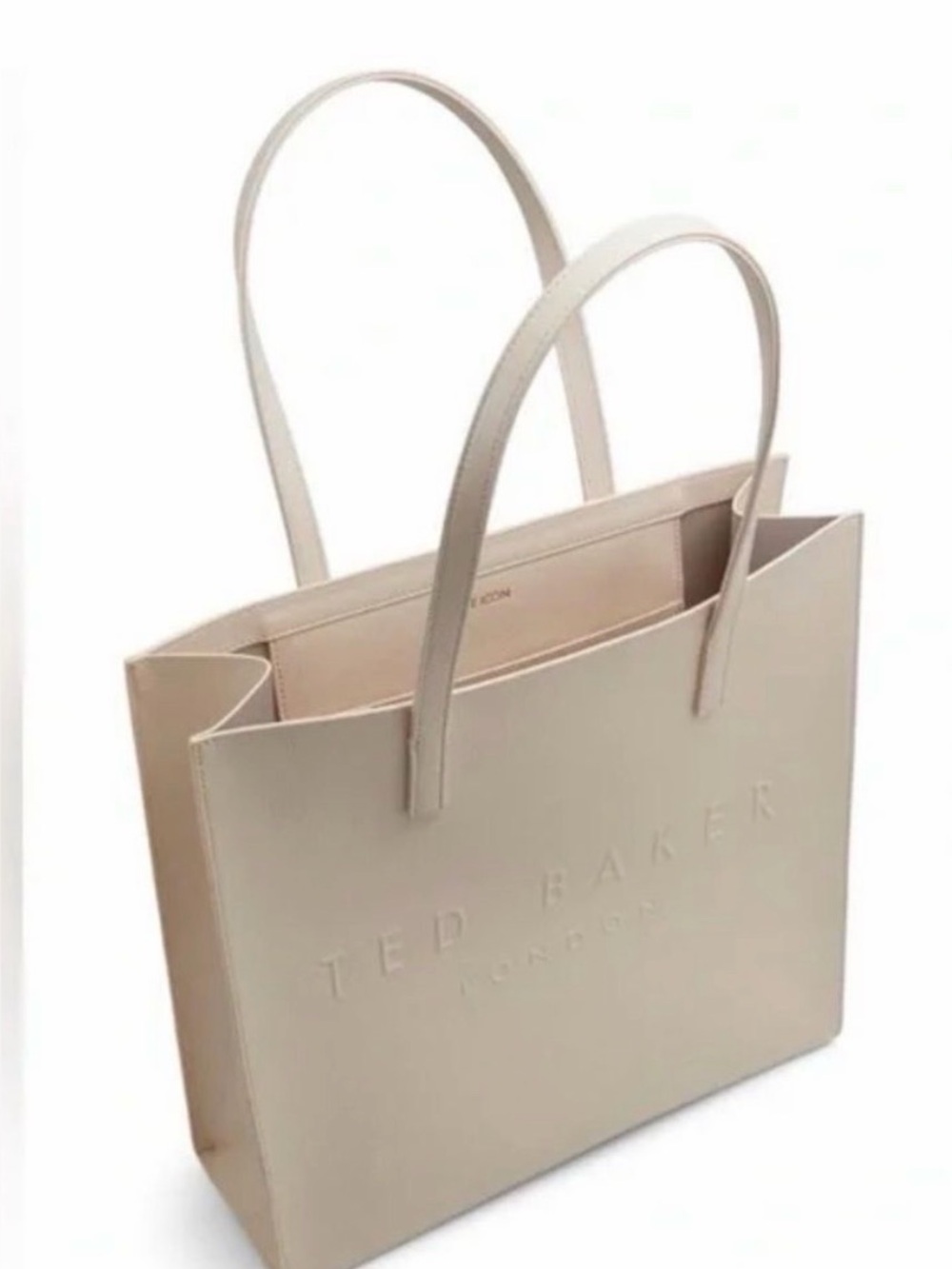 Ted Baker Light Baby Pink Embossed Logo Tote - Picture 2 of 4